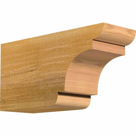Ekena Millwork New Brighton Rough Sawn Rafter Tail, Western Red Cedar, 4"W x 6"H x 12"L RFT04X06X12NEB00RWR